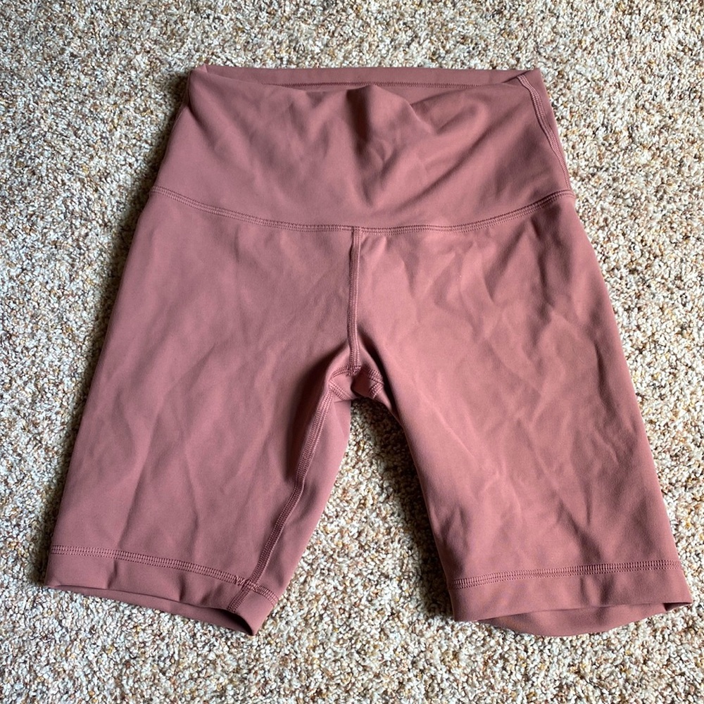 Pink/Nude Lululemon Biker Shorts 6”